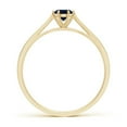 thumbnail image 2 of Angara Natural 0.33 Ct. Blue Sapphire with Diamond Solitaire Ring in 14K Yellow Gold for Women (Ring Size: 3), 2 of 9