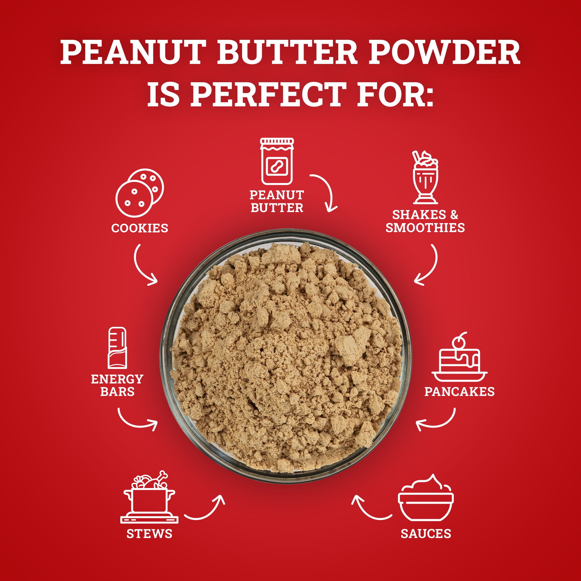 Hoosier Hill Farm Peanut Butter Powder, 2 lb Jar