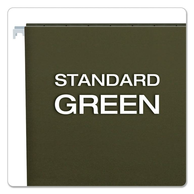 Standard Green Hanging Folders, Letter Size, Straight Tabs, Standard Green, 25/Box Standard Green Hanging Folders, Letter Size, Straight Tabs, Standard Green, 25/Box