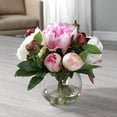 thumbnail image 6 of Uttermost Blaire Polyester and Iron Peony Bouquet in Lush Pink/Clear/Cream, 6 of 6