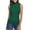 01# Green, variant on Women's Sleeveless Turtleneck T-Shirt Basic Stretch Layer Comfy High Neck Tank Top Wine S