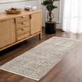 thumbnail image 6 of Hauteloom Uzuri Machine Washable Damask Area Rug for Living Room, Bedroom - Outdoor Safe Area Rug for Patio, Porch - Farmhouse - Beige, Sage Green - 6'7" x 9'6" (6x9), 6 of 18