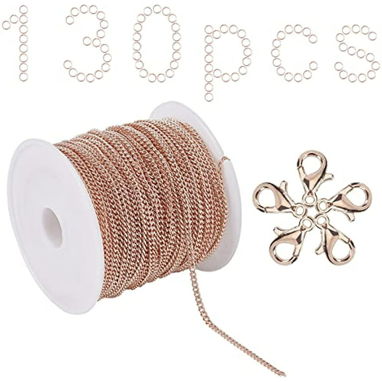 12 Rolls Necklace Chains for Jewelry Making 78 Feet Stainless Steel Chain  Jewelry Chain with Stainless Steel Jump Rings Lobster Clasps Pinch Clips  for Jewelry Craft DIY Making Supplies