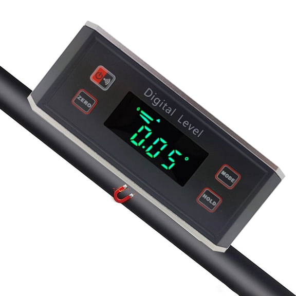 Inclinometer Digital Protractor Finder Level Inclinometer Magnetic 0~360 Degree LED Display Metal Gauge
