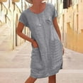 thumbnail image 2 of Pompotops Robe d'Été Décontractée Sans Manches à Bretelles Imprimée pour Femmes, 2 of 8