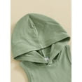 thumbnail image 6 of FEORJGP Toddler Baby Boy Summer Outfits 0-3Y Infant Sleeveless Hoodies Contrast Color Sweatshirt Vest Hooded Tank Tops + Shorts Set Newborn Loose Casual Clothes, 6 of 9