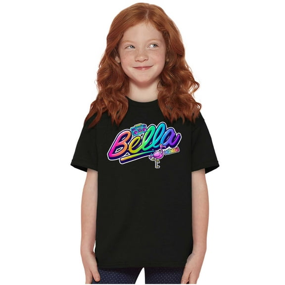 XOMG POP Bella Musical Rainbow Girls Kids T Shirt Tees Teen Brisco Brands L