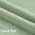 thumbnail image 2 of Faux Fur Plush Lumbar Pillow Covers 12x20 Set of 2 Soft Fluffy Throw Pillow Covers Sage Green Living Room Decor, 2 of 7