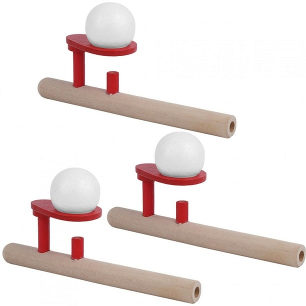 Juego De Pelota Flotante De Madera - Juguete De Soplo Ergonómico Para Desarrollo Cognitivo Y Diversión En Familia