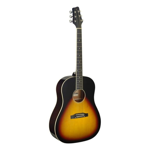 Stagg Left-Handed Dreadnought Guitar - Sunburst - SA35 DS-VS LH