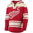 thumbnail image 2 of Men's '47 Gordie Howe Red Detroit Red Wings Retired Player Name & Number Lacer Pullover Hoodie, 2 of 4