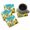 Multi061, variant on Coasters for Drinks Bar Beer,Set of 4 ,Round Wooden Housewarming Gift,Field Of Sunflowers In Full Bloom With Vibrant Yellow Petals