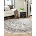 thumbnail image 3 of Rugs.com Aurelia Collection Rug – 7 Ft Round Ivory Medium-Pile Rug Perfect For Kitchens, Dining Rooms, 3 of 3