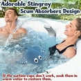 thumbnail image 3 of Hot Tub Scum Absorber, 1 Pack Scum Stingray Hot Tub Cleaner – Absorbs Oils & Keeps Water Crystal Clear | Essential Hot Tub Accessory, 3 of 7