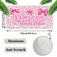 thumbnail image 2 of 1 Pcs 2D Flat License Plate Covers & Frames, Mama with Pink Bows For Decorative Front, Waterproof For Decoration Aluminum License Plate Covers & Frames Cover For Men Women, 12" X 6", 2 of 7