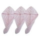 thumbnail image 1 of Paquete de 3 toallas de microfibra para el cabello, turbante antifrizz para secar el cabello para mujeres, cabello mojado, 1 of 5