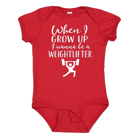 

Inktastic Weightlifting Sports Kids Weightlifter Gift Baby Boy Bodysuit