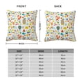 thumbnail image 2 of Pofeuu Summer Animal Print Double-sided plush pillowcase Square Throw Pillow Covers Pillows Cover for Living Room Bedroom Sofa Couch Cushion Cover（No pillow core）-26"x26", 2 of 7