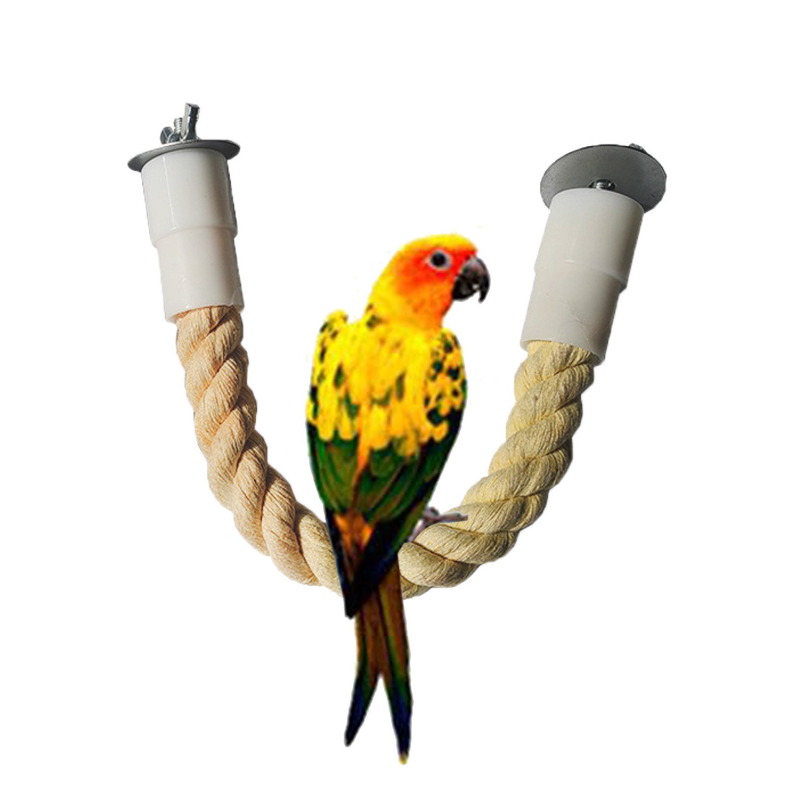 Parrot Climbing Rope Bird Stand Hanging Birds Supplies Bird Rope Perches for Budgie, [design]: the Design of Climbing Ropes can Enhance the Curiosity of Parrots, and