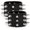 Black, variant on 2PCS Studded Bracelet Punk Spiked Wristband Goth Wide Strap Leather Bracelets, Crystal, Style F1806