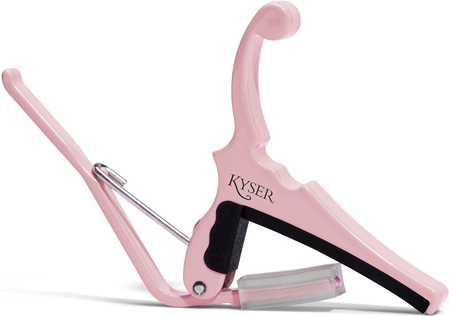 KMC Music KGEFSPA-U Fender X Quick-Change Electric Guitar Capo, Shell Pink
