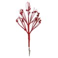 thumbnail image 1 of Plume de Paon Rouge de 12 Po avec Paillettes Rouges - Lot de 5, 1 of 1