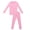 style 1, variant on NIPAXO Girls Pajamas Set Long Sleeve Cute Rabbit Bunny Print Casual Sleepwear with Pink Trim for Toddler Little Girls