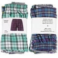 thumbnail image 3 of Falari 4-Pack Men's Boxer Underwear 100% Cotton Assorted-41 Small, 3 of 6