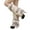 Beige, variant on Women's Fluffy Leg Warmers Winter Fluffy Leg Warmers Soft Holiday Wear For Party Parade Coffee 15CM