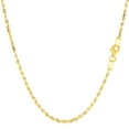 thumbnail image 1 of 14k Yellow Solid Gold Diamond Cut Rope Chain Necklace, 2.0mm, 30", 1 of 1