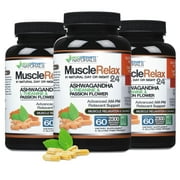 (Pack of 3) Muscle Relax Day/Night Natural Herbal Supplement - EcoStream Naturals