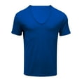 thumbnail image 3 of Aofany Men's Plus Size Shirts Short Sleeve Casual Slim Workout Tops Fitness Athletic Sports Blouse, 3 of 6