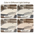 thumbnail image 7 of ODIKA 4'x6' Grey Beige Geometric Bordered Design Washable Area Rug Mid Century Modern Style with Bold Lines Non-Slip, Chair-Friendly, Flatwoven for Home Office, Under Desk, 7 of 7