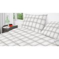 thumbnail image 1 of Cotton House - Flannel Sheet Set, 100% Cotton, Double Size, Striped Plaid Design, 1 of 2