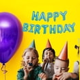 thumbnail image 4 of Kit de globos metálicos con letras Happy Birthday  color Azul Claro, 4 of 4
