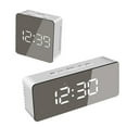 thumbnail image 2 of Maoww LED Digital Alarm Clock Temperature Desk Makeup Mirror Art Snooze Clock Bedroom Office DecorationRectangle, 2 of 9
