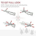 thumbnail image 5 of Flocked Pencil Christmas Tree, 6FT White Artificial Pencil Christmas Tree, Slim Xmas Tree with 390 Realistic Tips & Plastic Stand Slim Xmas Tree with Snow, by Miaoweii, 5 of 8