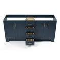thumbnail image 6 of Ariel Taylor 72 In. Double Sink Base Cabinet In Midnight Blue, 6 of 9