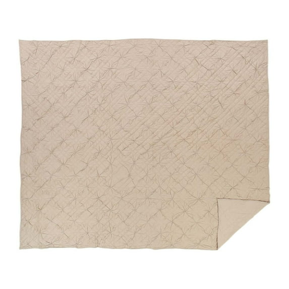 VHC Brand Aubree Taupe 108"W X 92"L King Quilt 33615