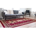 thumbnail image 2 of Unique Loom Taftan Collection Border Geometric Tribal Inspired Design Area Rug, 9 ft 10 in x 13 ft, Red/Gold, 2 of 2