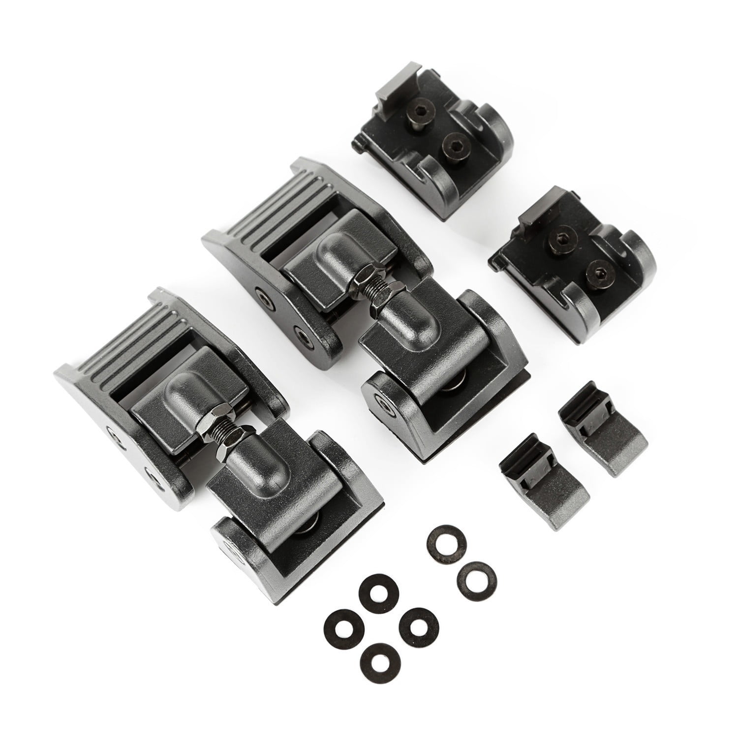 Rugged Ridge by RealTruck Hood Catch Kit for Wrangler JL & Gladiator JT | Black | 11210.21 | Compatible with 2018-2024 Jeep Wrangler JL; 2020-2024 Jeep Gladiator JT