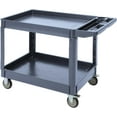 thumbnail image 2 of Yeshouse Utility Service Cart, 2 Tier Rolling Tool Cart with Wheels, 500 LBS Capacity Heavy Duty Utility Cart, Mobile Service Cart for Garage, Office, Restaurant and Warehouse, 2 of 8