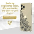 thumbnail image 2 of Case Yard iPhone-12/12-Pro Case Clear Soft & Flexible TPU Ultra Low Profile Slim Fit Thin Shockproof Transparent Bumper Protective Cover Drop Protective Cell Phone Cases (Garden Flowers), 2 of 8