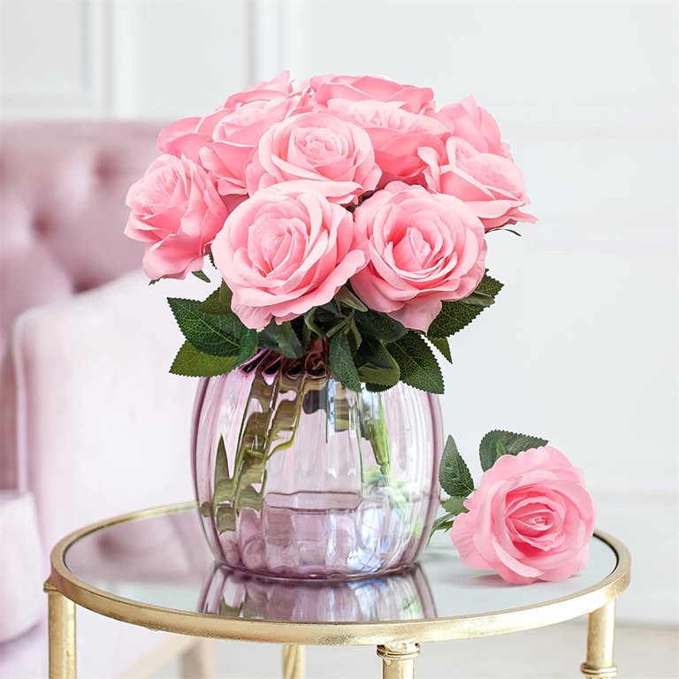 Handmade Ins Pink Flower Table Centerpiece Decor Artificial Roses