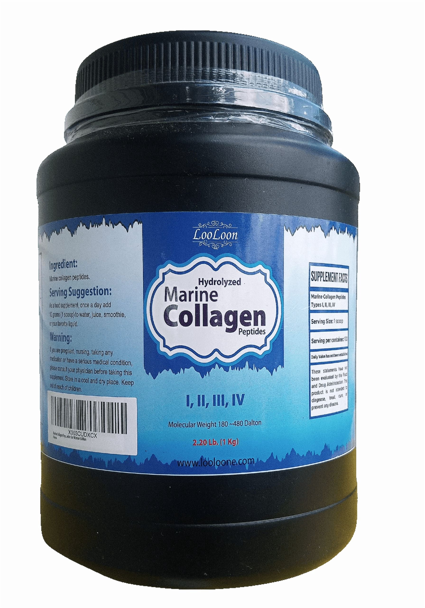 Marine Collagen Peptides Powder, 1 Kg – Hydrolyzed, Pure & Unflavored - Premium Protein from Fish
