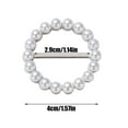 thumbnail image 2 of Fashion Metal Japanese Button, Pearls Scarf Scarves Clasp Ring Tee Shirt Clips Buckle Clothing Wrap Holder for Cloth Neckerchief Round Shaped, T-shirt Knot Buckle Belt Adjustment Buckle Scarf Buckle, 2 of 6