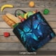 thumbnail image 5 of Fotbe Futuristic Blue Light Wolf Bolsa Tote con Estampado para Mujer, Bolsos con Cremallera, Bolsa de Hombro Casual de Gran Capacidad con Bolsillos Internos, 5 of 7