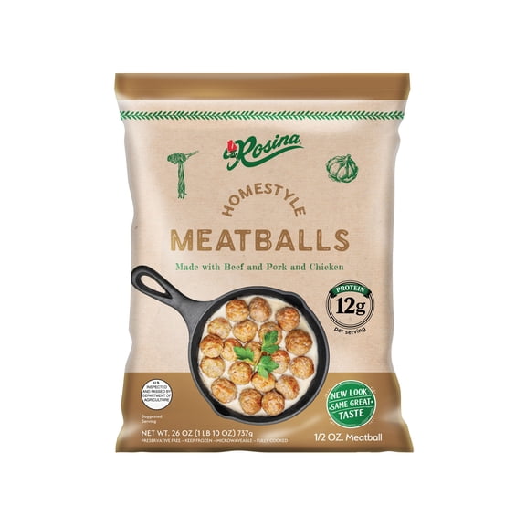 Rosina Homestyle Meatball, 26 oz Bag (Frozen)