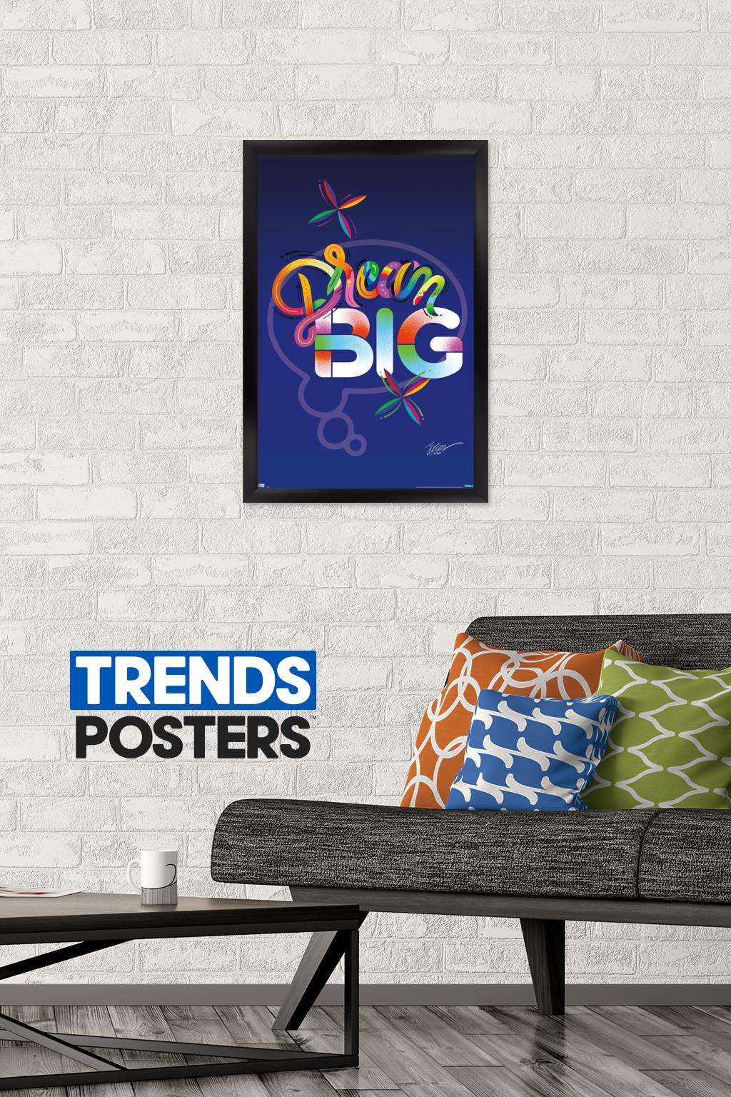Jason Naylor - Dream Big Wall Poster, 14.725" x 22.375", Framed