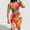Red, variant on Tbopshirt Women's 2 Piece Outfits Plus Size Fashion Women Summer Print Casual SLeeveless Top+ Skirt Set Wide Leg Pants